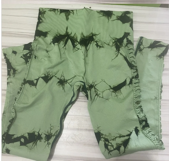 Peek-a-boo Leggings - Malachite Green