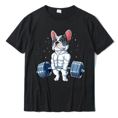 French Bulldog Weightlifting - Black