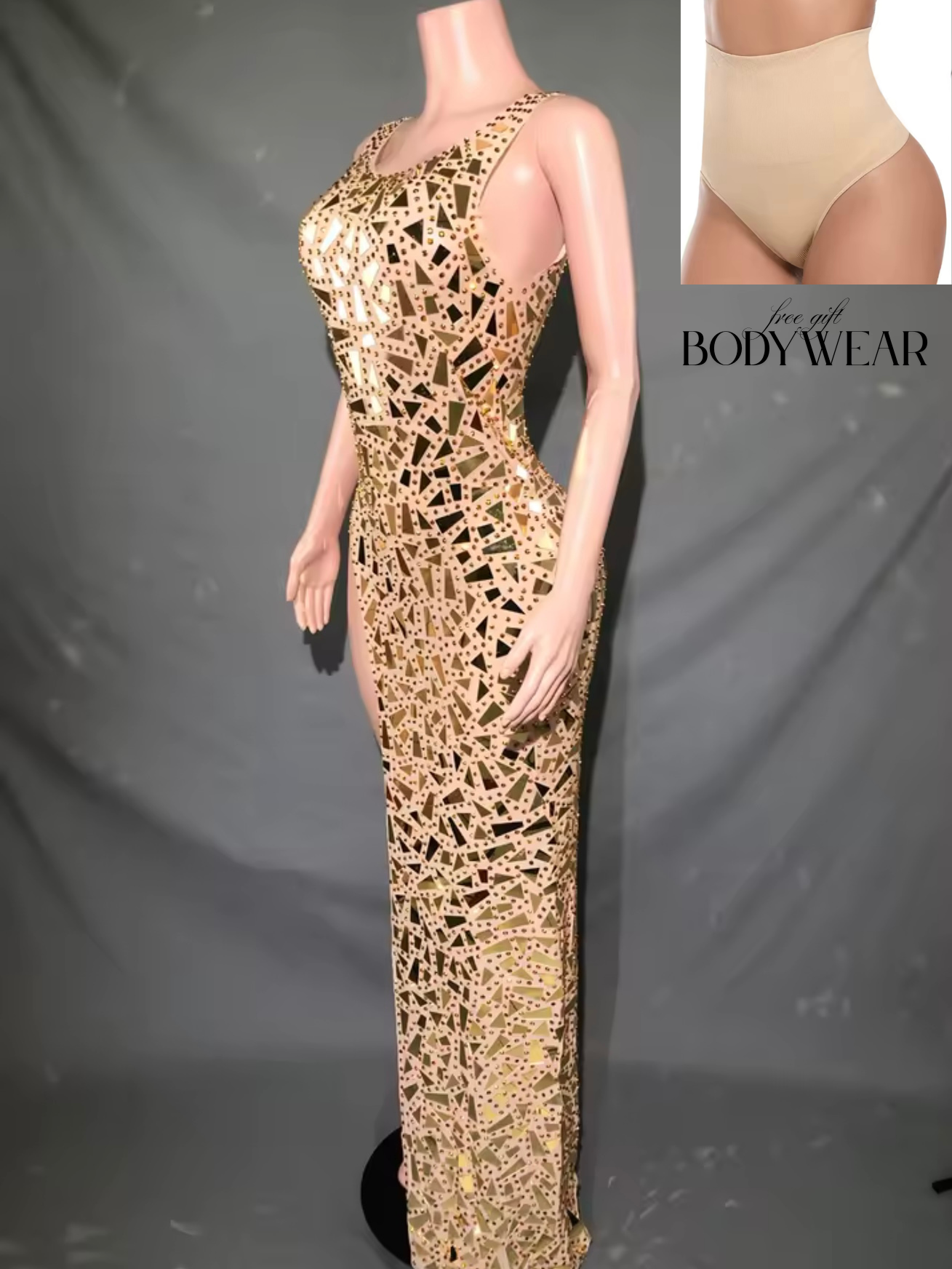 Happy Birthday Dress - Gold