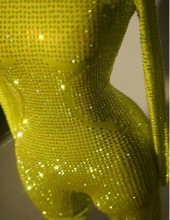 Bet On Yourself Jumpsuit - Yellow Citrine