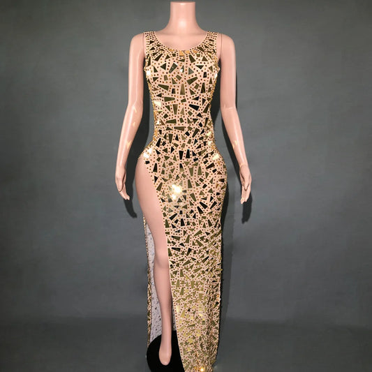 Happy Birthday Dress - Gold