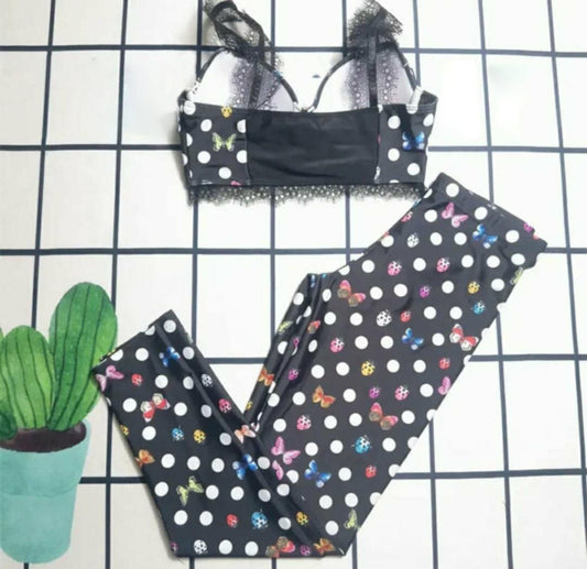 Dolce Vida Set - Black Polka Dots
