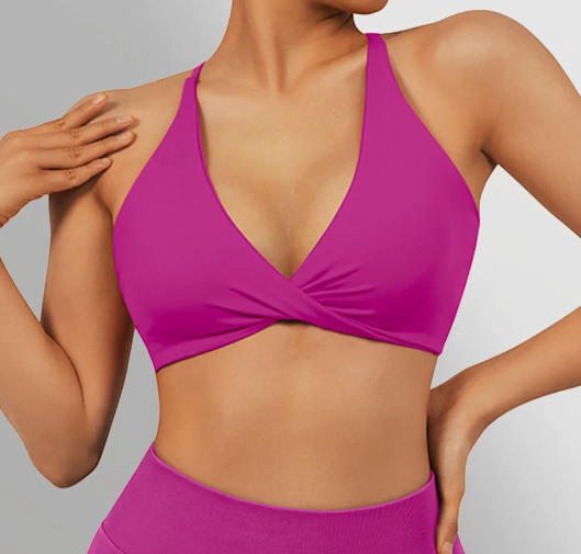S'il Vous Play Sports Bra - French Fuschia