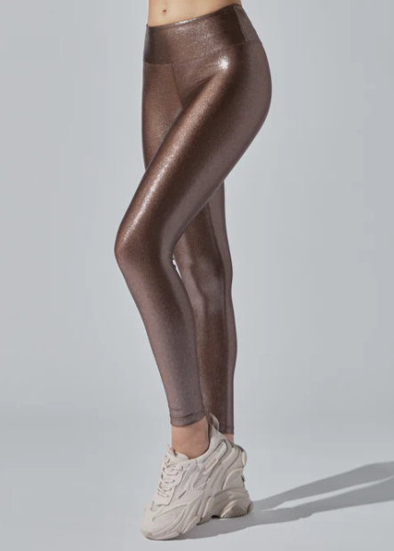 Girls Just Wanna Have Fun Leggings - Brown