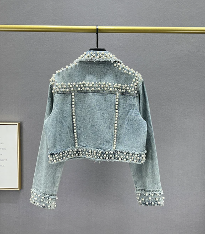 Frost Yourself Cropped Denim Jacket