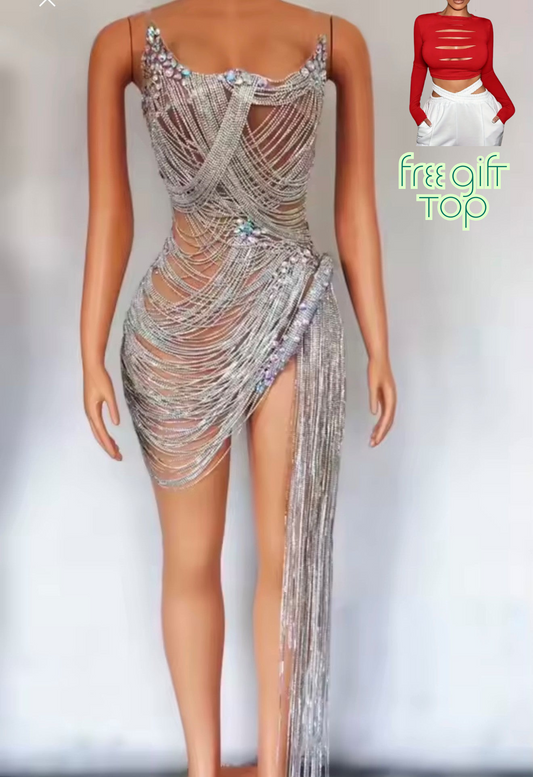 Aphrodite Dress - Argyros Silver
