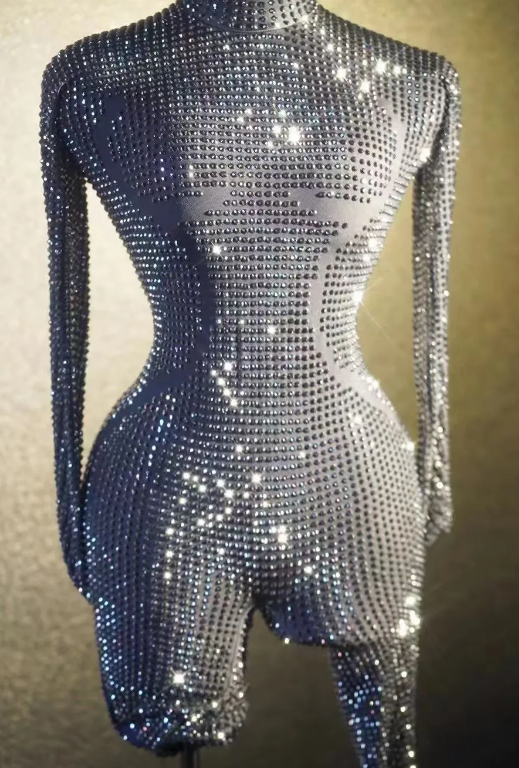 Bet On Yourself Jumpsuit - Chrome Silver
