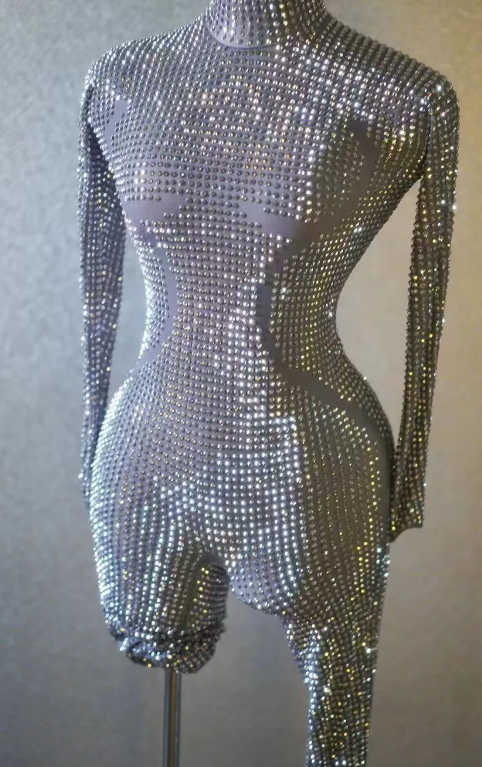 Bet On Yourself Jumpsuit - Chrome Silver