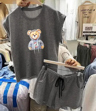 Sleepover Squad w/ Teddy Bear Set - Hush Dark Grey
