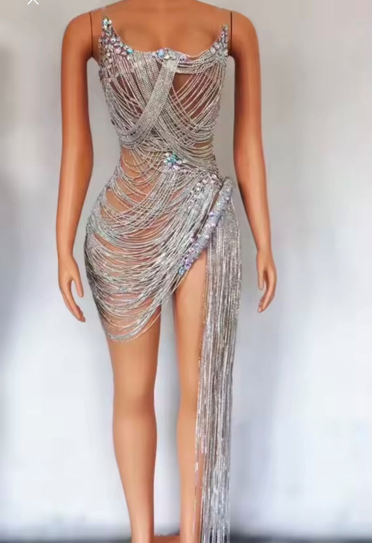 Aphrodite Dress - Argyros Silver