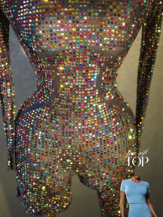 Bet On Yourself Jumpsuit - Rainbow