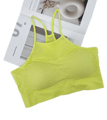 Keeping It Surreal Sports Bra - Key Lime Yellow